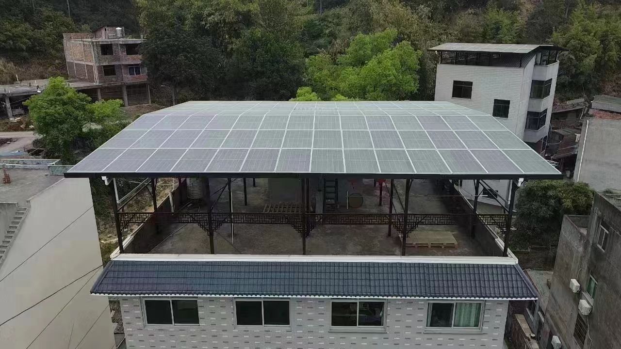 那曲15kw+10kwh自建别墅家庭光伏储能系统